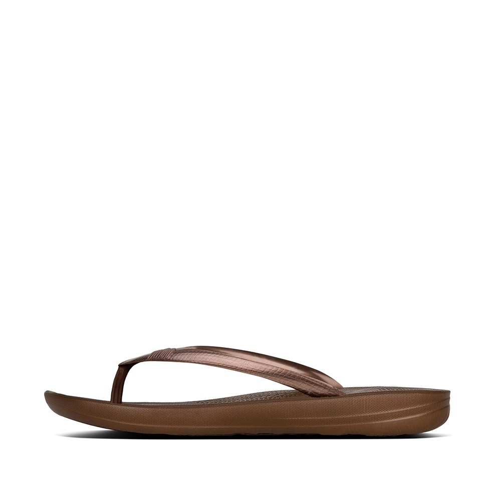 Fitflop Womens Flip-flops - Iqushion Ergonomic - Brown - 573-VFWAPG